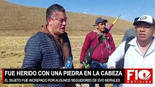 Hombre sufrió golpe de piedra en la cabeza durante enfrentamientos entre evistas y arcistas [upl. by Owena]