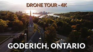 🌅 Stunning 4K Drone Footage Over Goderich Ontario  Canadas Prettiest Town [upl. by Sandon646]