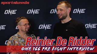 Reinier de Ridder ONE Championship 166 pre fight interview [upl. by Ilat]