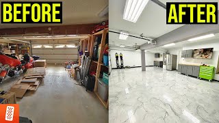 Building a Showroom Style Garage COMPLETE TRANSFORMATION [upl. by Ardnaxila853]