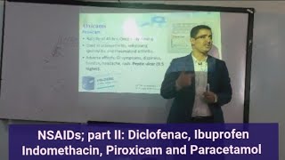 Autacoids NSAIDs Part II Diclofenac Piroxicam and Paracetamol مسكنات الألم والالتهابات جزء 2 [upl. by Danice]