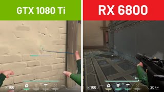 GTX 1080 Ti vs RX 6800  Test in 9 Games with Ultra settings [upl. by Airamana]