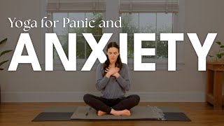 Yoga For Panic And Anxiety  15 Minute Yoga Practice [upl. by Ymaj]