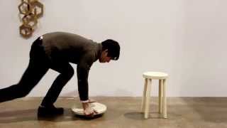 Darryl Agawin’s Balance Stool builds core strength while you work [upl. by Aramit]