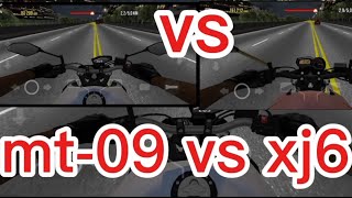 mt09 vs xj6 [upl. by Yadnus]