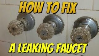 How to fix a leaking bathtub faucet [upl. by Eitsyrk]