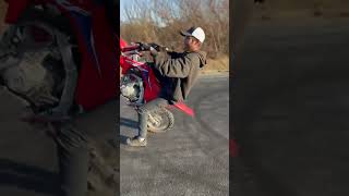 CRF125F wheelie share subscribe comment like bikelife honda crf125f stunt shorts short [upl. by Carmena]