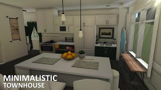 BLOXBURG Minimalistic townhouse 84k VOICEOVER l tour  speedbuild ♡ [upl. by Arolf]