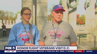 Honor Flight veterans visit DC [upl. by Eleik]