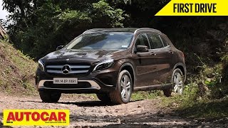 MercedesBenz GLA 200 CDI  First Drive Video Review  Autocar India [upl. by Newton]