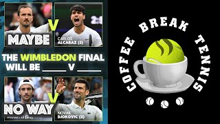 Wimbledon 2024  Odds Favor AlcarazDjoker Rematch  CBT Podcast [upl. by Ynnep]