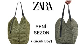 ZARA YENİ SEZON KÜÇÜK BOY TOTE ÇANTA YAPIMI [upl. by Clint]