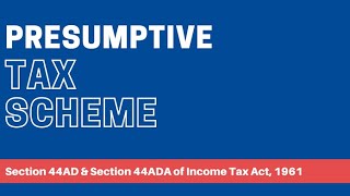 All About Section 44ADSection 44ADA and Section 44AE of Income Tax Act 1961 casandilyabrajesh [upl. by Tedd]