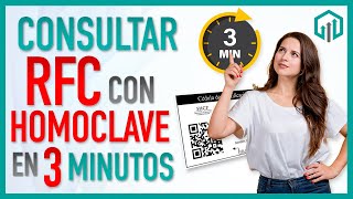 ✅ Consulta tu RFC con HOMOCLAVE en menos de 3 minutos  SAT [upl. by Dorca]