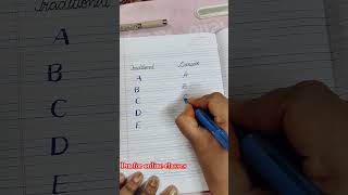 Traditional versus cursive writing cursivepractice cursivetutorials handwriting [upl. by Lyrak]