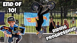 End of 10 Caidens Freestyle BMX Riding Progression [upl. by Gruver219]