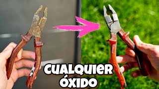 Esto es 100 veces  EFECTIVO que otros remedios caseros para quitar óxido y oxidación del metal [upl. by Negem]