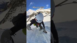 Worth it YES💪🏽🏔️🌨️🏂 snowboarding splitboard splitboarding fyp trending youtubeshorts [upl. by Tani]