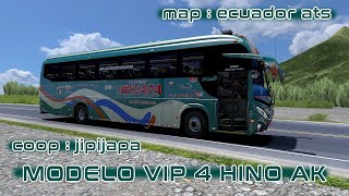 JIPIJAPA  MODELO VIP 4 HINO AK  Ruta  Pcarbo  Jipijapa  MAP ecuador ats [upl. by Innus716]