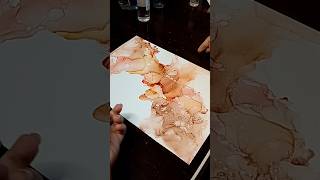 Easy alcoholic inks art tutorial by artbybia4112 art arabicart islamicart viralvideo shorts [upl. by Benito]