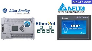 Delta HMI amp MicroLogix 1400 PLC quotCommunicationquot Tutorial [upl. by Simmons]