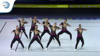 Hungary  2019 Aerobics European Championships Aero Dance final [upl. by Geller439]