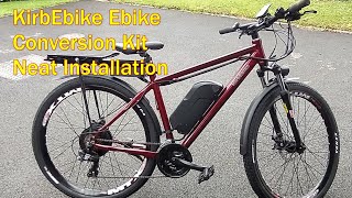 Kirbebike Ebike Conversion Kit 500w750w with 48v 16Ah Battery  My Neat Ebike Conversion [upl. by Denni228]