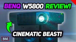 NEW BENQ W5800 REVIEW  4K LASER HOME THEATER PROJECTOR [upl. by Archaimbaud740]