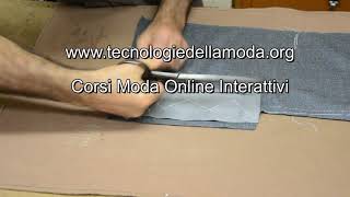 Tutorial giacca sartoriale lavorazione orlo e spacco dietro [upl. by Cronin632]