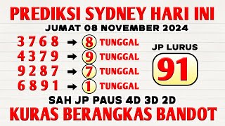 PREDIKSI SYDNEY POOLS HARI INI 08 NOVEMBER 2024  BOCORAN SYDNEY MALAM INI  RUMUS SYDNEY POOLS JITU [upl. by Ennagem658]