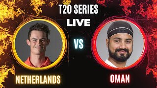 Oman vs Netherlands Live  2nd T20I Live  Oman vs NED Netherlands Batting [upl. by Koal722]