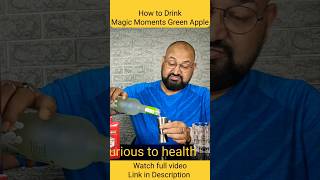 How to drink Magic Moments green apple nilgirikashyap vodka review [upl. by Rice]