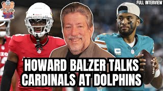 Arizona Cardinals Writer Howard Balzer talks Marvin Harrison Jrs Usage amp Matchup vs Miami Dolphins [upl. by Rabjohn]