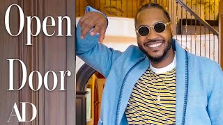 Inside NBA Star Carmelo Anthony’s Stylish New Home  Open Door  Architectural Digest [upl. by Oedama348]