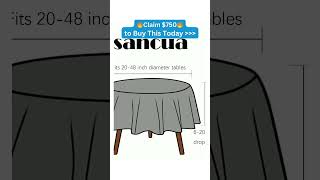 Amazon Car Accessory Deals 🏎️🔥 Limitedtime deal sancua Round Tablecloth 60 deals [upl. by Goldston76]