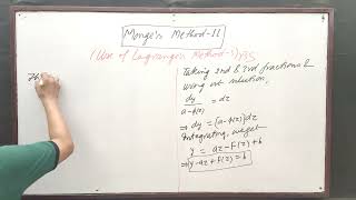 Monges Method 11Use of Lagranges Method 5 by Yogendra Bahadur Singh [upl. by Birkner]