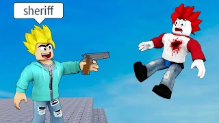 I Became SHERIFF In MURDER MYSTERY 2 In Roblox 🤠🤠Khaleel and Motu Gameplay [upl. by Anelhtac]