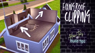 How to Fix Roof Eave and Trim Clipping and Glitching  Sims 4 Roofing Tutorial [upl. by Ahsekal]