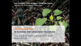 Outgroup Dehumanisation in Russian and Ukrainian Telegram [upl. by Keary]