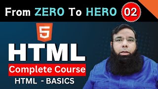 Learn HTML Coding FAST Beginners Guide to Building Websites by Shahid Naeem  Class 02 [upl. by Gian]