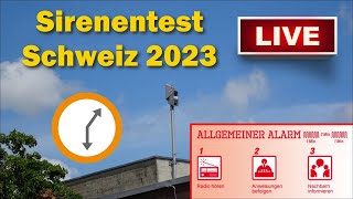 🚨🔊 LIVE Sirenentest Schweiz 2023  Allgemeiner Alarm [upl. by Stephani]