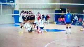 rottura legamento crociato anteriore Michela Ganz pallavolo  acl volleyball injury [upl. by Celie170]