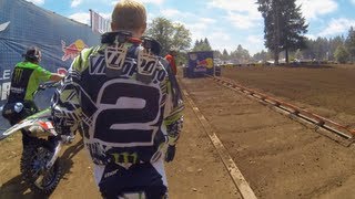 GoPro HD Ryan Villopoto Full Moto 2  Washougal MX Lucas Oil Pro Motocross Championship 2013 [upl. by Airemahs]