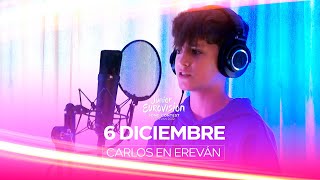 CARLOS HIGES graba la POSTAL y la CANCIÓN GRUPAL de Eurovisión Junior 2022 [upl. by Ruscio]