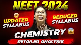 NEET 2024 Syllabus Reduced  Complete CHEMISTRY ✅  NMC Update Detailed Analysis 🎯 [upl. by Martina]