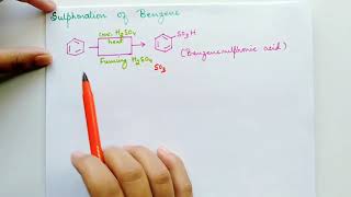 Sulphonation of Benzene with mechanism Organic Chemistry [upl. by Sudnak59]