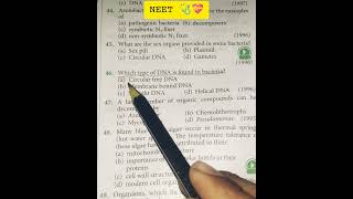 Kingdom Monera NEET MCQ motivation study status motivation neet study [upl. by Draillih]