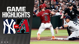 Yankees vs Dbacks Game Highlights 4224  MLB Highlights [upl. by Jeremias]