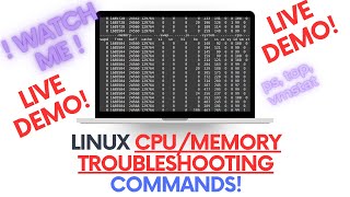 Linux CPU amp Memory Troubleshooting Commands  For Work amp Interviews [upl. by Josefa47]