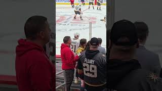 Brett Howden skates Golden Knights Hockey pre game up close 10 2024 [upl. by Rhynd]